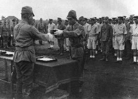 Japanese marines decorated