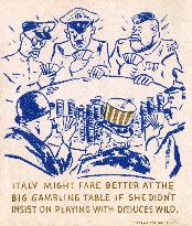 WWII - Axis powers suffer at the card table