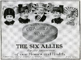 Advert for Wright's Coal Tar Soap 1915