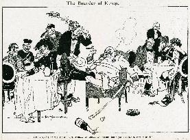 Cartoon, The Bounder of Europe, WW1