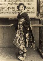 Hido, Japan - A Smiling Geisha Girl