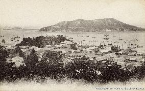 Panorama of Incheon with view toward Chemulpo Bay, Korea