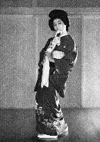 A Japanese lady dances