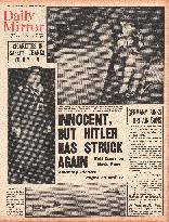 Japanese liner Terukuni Maru sinks after hitting German mine