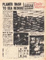 Japanese liner Terukuni Maru sinks after hitting German mine