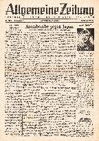 1945 Allgemeine Zeitung Atom Bomb Dropped On Hiroshima