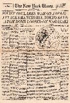 New York Times Russia declare war on Japan - Atom bomb, Naga