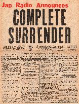 1945 New York Journal American Japan accepts complete surren