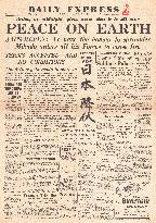 1945 Daily Express World War Two ends and VJ Day