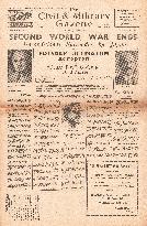 1945 Civil &amp; Military Gazette World War Two ends and VJ Day