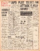 1941 Daily Mirror Japanese plot to attack Russia