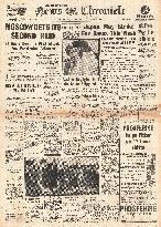 1941 News Chronicle Luftwaffe Bombing Raid on Moscow