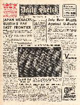 1941 Daily Sketch Japan threatens Germans Eastern Frontier