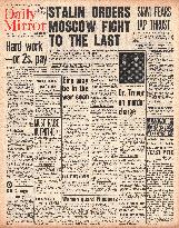 1941 Daily Mirror Battle for Moscow
