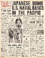 1941 Daily Mirror Japan Attacks Pearl Harbour