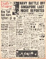 1941 Daily Mirror British Forces hold Japanese Army in Malay