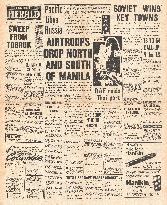 1941 Daily Herald Japanese Paratroopers land in Philippines