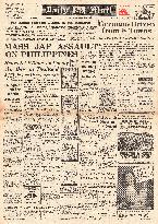 1941 Daily Mail Japanese assault on Philippines