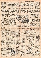 1941 News of the World Japanese Shipping sunk
