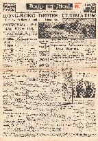 1941 Daily Mail Japanese bombard Hong Kong