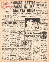 1941 Daily Mirror  Battle for Malaya