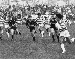 Rugby match, Cornwall v Japan