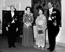 Hirohito, Queen Elizabeth II, Princess Nagako Kuni &amp; Prince