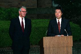 John Major MP &amp; Morihiro Hosoka