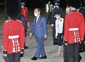 Japan PM Suga in Britain for G-7 summit