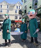 Climate change rally in Cornwall