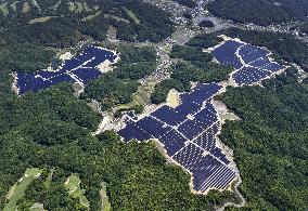 Photovoltaic power station in western Japan