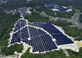 Photovoltaic power station in western Japan