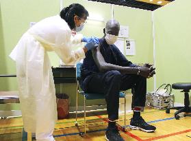 Vaccination of South Sudan Olympic athletes in Japan