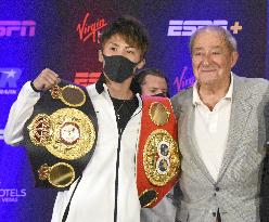 Boxing: World champion Naoya Inoue, promoter Bob Arum