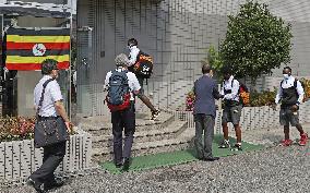 Ugandan Olympic athletes in Japan