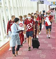 Denmark's Olympic rowing team in Japan