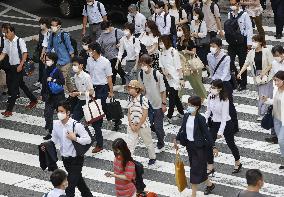 Scene in Osaka after COVID-19 state of emergency