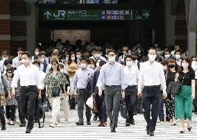 Scene in Tokyo after COVID-19 state of emergency