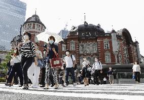 Scene in Tokyo after COVID-19 state of emergency