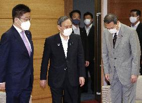 Japan PM Suga at Cabinet meeting
