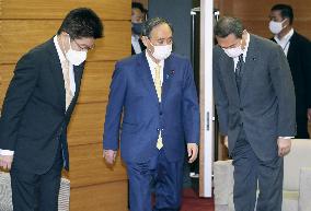 Japan PM Suga at Cabinet meeting