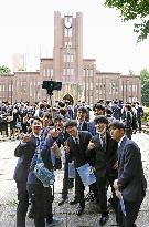 Welcoming ceremony for University of Tokyo students