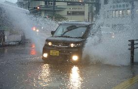 Heavy rain in Okinawa