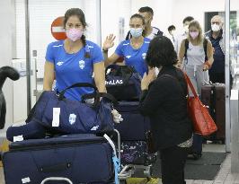 Athletes from Greece arrive for Tokyo Olympics