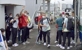 Germany's Olympic boxing team in Japan