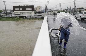 Heavy rain on Pacific coast of Japan