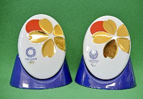 Ceramic ornaments for Tokyo Olympics and Paralympics athletes