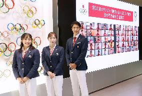 Launch ceremony for Japan's Olympic delegation