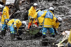 Huge mudslide in Atami, Japan