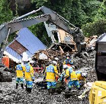 Huge mudslide in Atami, Japan